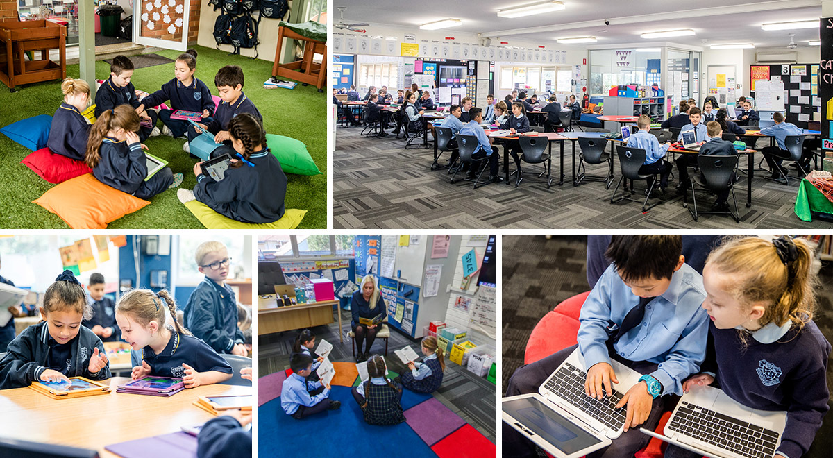 Learning spaces at St Bernadette's Primary Castle Hill